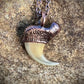 Cougar Claw with Carnelian - Copper Electroformed Necklace