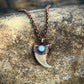 Cougar Claw with Tibetan Turquoise - Copper Electroformed Necklace