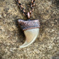 Cougar Claw with Tibetan Turquoise - Copper Electroformed Necklace