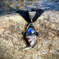 Cougar Claw Necklace with Labradorite and Obsidian - Copper Electroformed