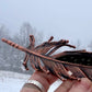 Peekaboo Guinea Feather - Copper Electroformed - Ornamental Keepsake