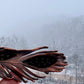 Peekaboo Guinea Feather - Copper Electroformed - Ornamental Keepsake