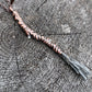 Kyanite Witch's Broom Necklace - Copper Electroformed