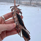 Peekaboo Guinea Feather - Copper Electroformed - Ornamental Keepsake