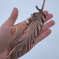 Peekaboo Guinea Feather - Copper Electroformed - Ornamental Keepsake