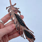 Peekaboo Guinea Feather - Copper Electroformed - Ornamental Keepsake