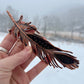 Peekaboo Guinea Feather - Copper Electroformed - Ornamental Keepsake