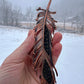 Peekaboo Guinea Feather - Copper Electroformed - Ornamental Keepsake