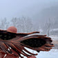 Peekaboo Guinea Feather - Copper Electroformed - Ornamental Keepsake