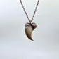 Black Bear Claw Necklace, Small Rear Claw - Copper Electroformed