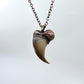 Black Bear Claw Necklace, Small Rear Claw - Copper Electroformed