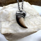 Black Bear Claw Necklace, Medium Rear Claw - Silver Electroformed