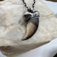 Black Bear Claw Necklace, Medium Rear Claw - Silver Electroformed
