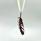 Real Feather Necklace, Large - Copper Electroformed