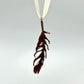 Real Feather Necklace, Large - Copper Electroformed