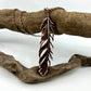 Real Feather Necklace, Large - Copper Electroformed