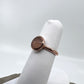 Size 4.5 Rose Quartz Ring - Copper Electroformed