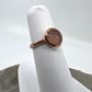 Size 4.5 Rose Quartz Ring - Copper Electroformed