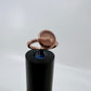 Size 4.5 Rose Quartz Ring - Copper Electroformed