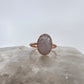 Size 11 Rose Quartz Ring - Copper Electroformed