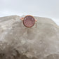 Size 9.25 Rose Quartz Ring - Copper Electroformed