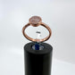 Size 5.5 Rose Quartz Ring - Copper Electroformed