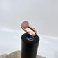 Size 5.5 Rose Quartz Ring - Copper Electroformed