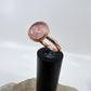 Size 10.5 Rose Quartz Ring - Copper Electroformed