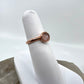 Size 5.25 Rose Quartz Ring - Copper Electroformed