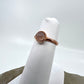 Size 4 Rose Quartz Ring - Copper Electroformed