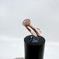 Size 4 Rose Quartz Ring - Copper Electroformed