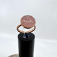 Size 6.5 Rose Quartz Ring - Copper Electroformed