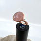 Size 6.5 Rose Quartz Ring - Copper Electroformed