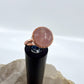 Size 6.5 Rose Quartz Ring - Copper Electroformed