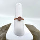 Size 6.5 Rose Quartz Ring - Copper Electroformed