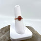 Size 6.25 Rhodochrosite Ring - Copper Electroformed