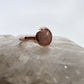 Size 3.5 Rose Quartz Ring - Copper Electroformed