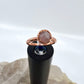 Size 6 Rose Quartz Ring - Copper Electroformed