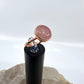 Size 9 Rose Quartz Ring - Copper Electroformed