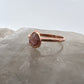 Size 7 Rhodochrosite Ring - Copper Electroformed