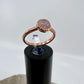 Size 7.25 Rose Quartz Ring - Copper Electroformed