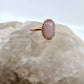 Size 7 Rose Quartz Ring - Copper Electroformed