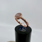 Size 4.25 Rose Quartz Ring - Copper Electroformed