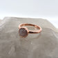 Size 4.25 Rose Quartz Ring - Copper Electroformed