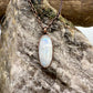 Rainbow Moonstone Necklace - Copper Electroformed