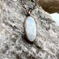 Rainbow Moonstone Necklace - Copper Electroformed