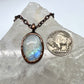 Rainbow Moonstone Necklace - Copper Electroformed