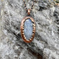 Rainbow Moonstone Necklace - Copper Electroformed