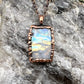 Rainbow Moonstone Necklace - Copper Electroformed