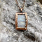 Rainbow Moonstone Necklace - Copper Electroformed